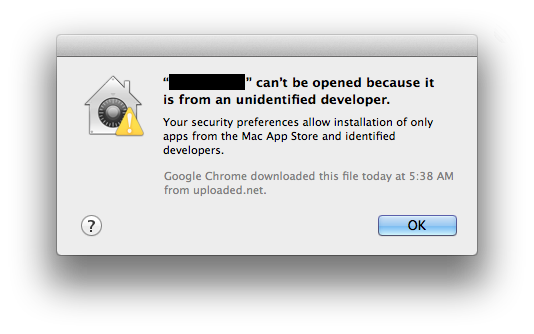 OS X Mountain Lion Warning